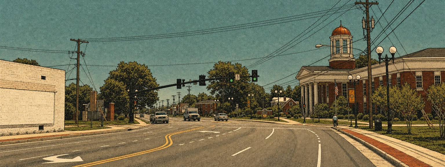 Illustrated view of Colonial Heights, Virginia