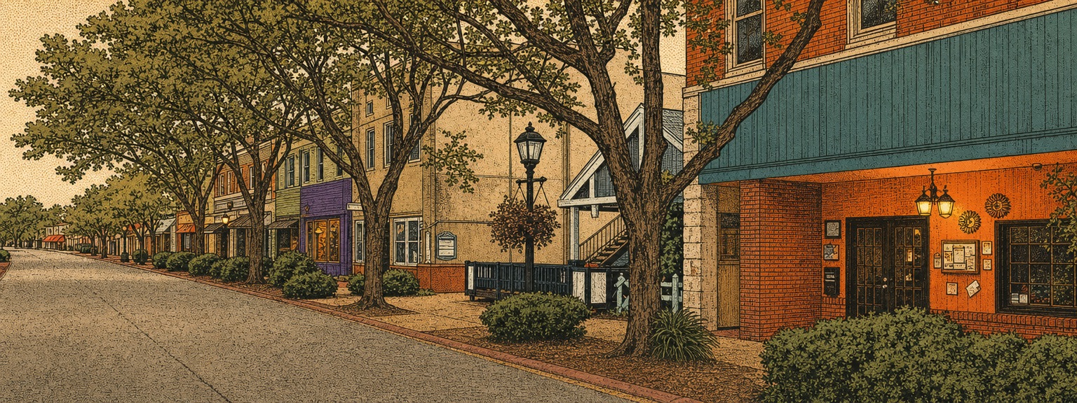 Illustrated view of Hampton, Virginia