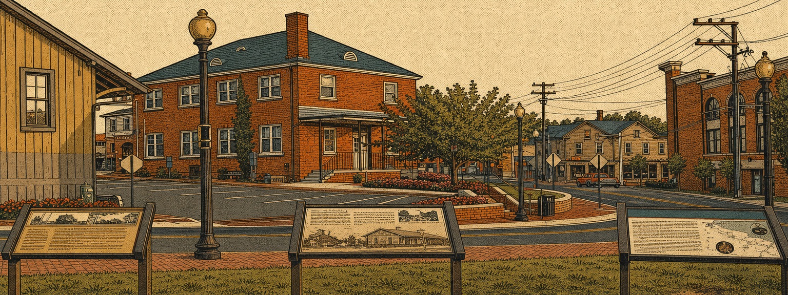 Illustrated view of Herndon, Virginia