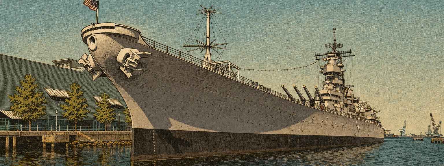 Illustrated view of Norfolk, Virginia