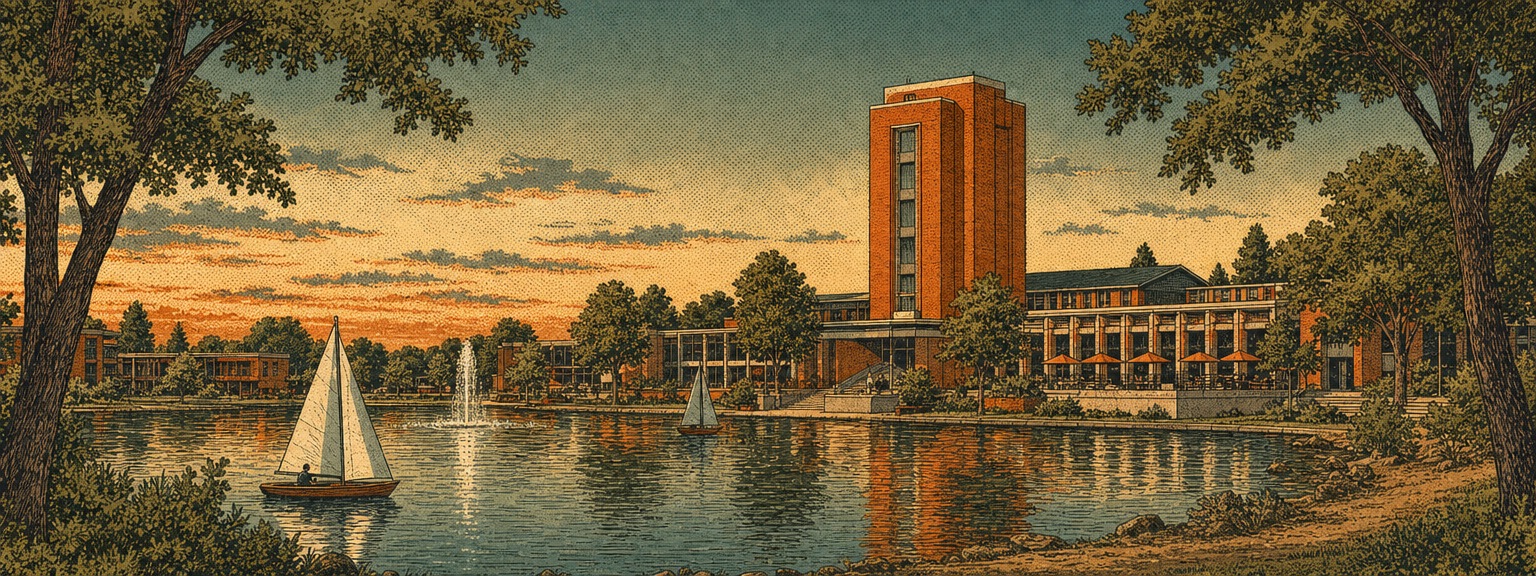Illustrated view of Reston, Virginia
