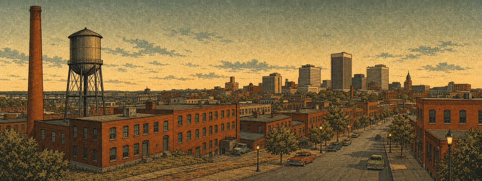 Illustrated view of Richmond, Virginia