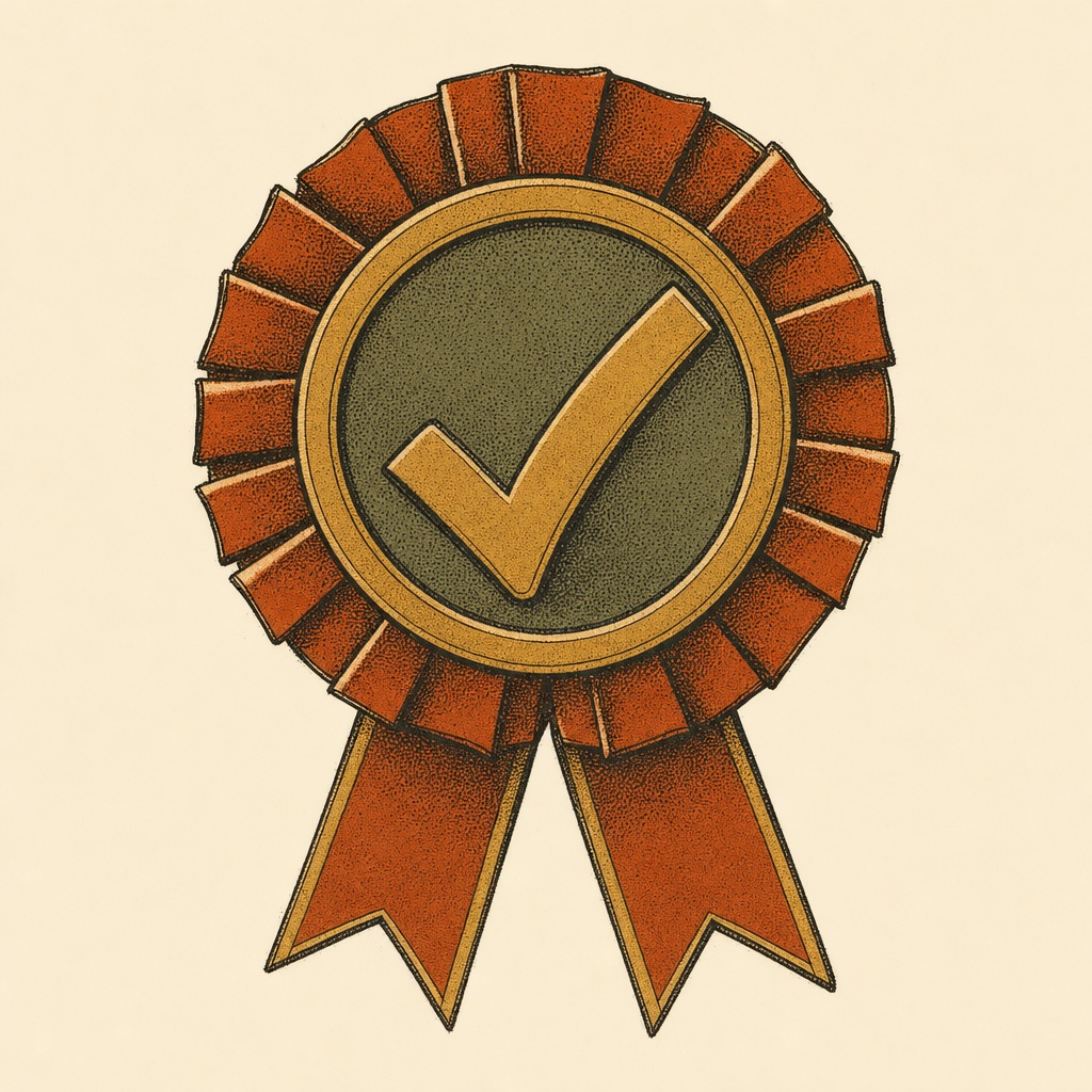 A verified seal badge
