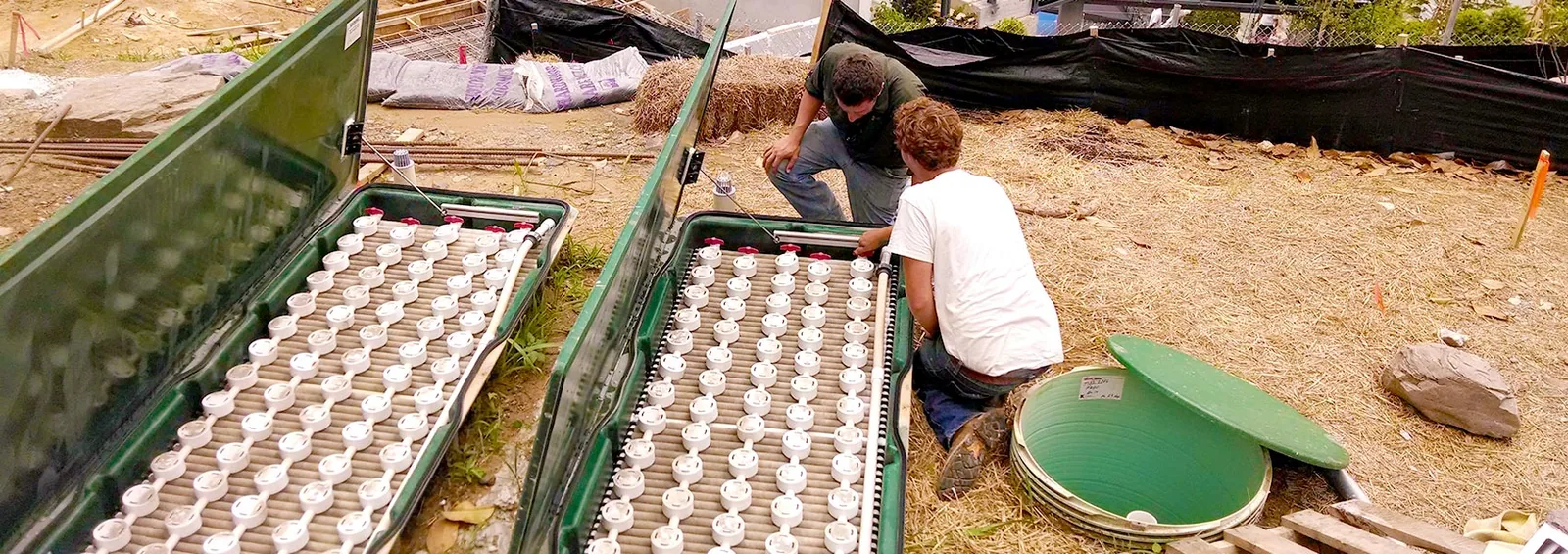Soils Inc workers at a Virginia field site